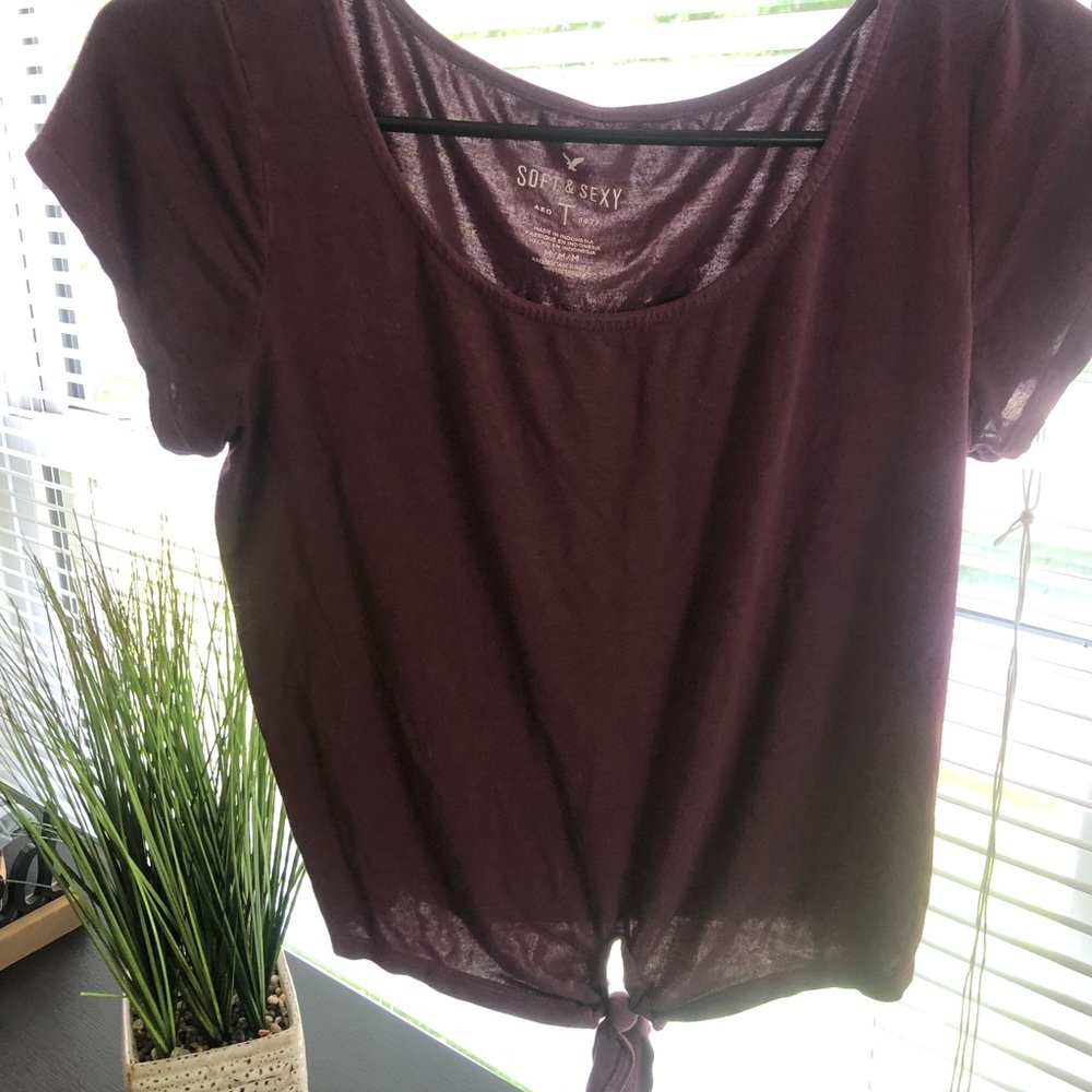 American eagle soft and sexy crop tee